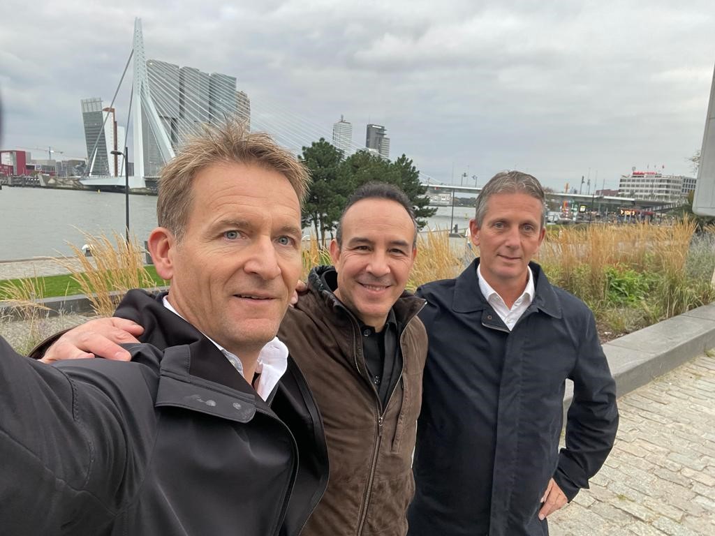 Huub Sparnaay, Luis Sandi and Michael Martens in Rotterdam